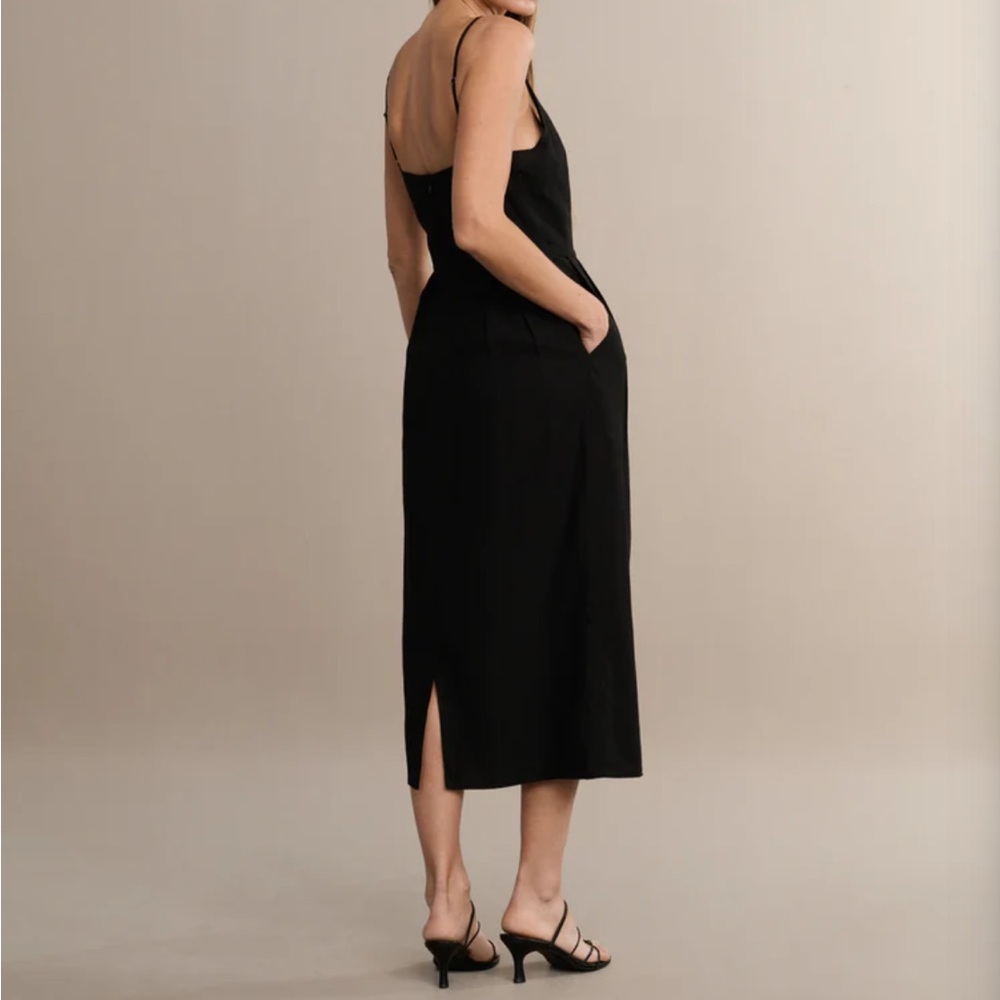 Jenni Kayne Classic Black Rove Midi Dress - Picture 4 of 5